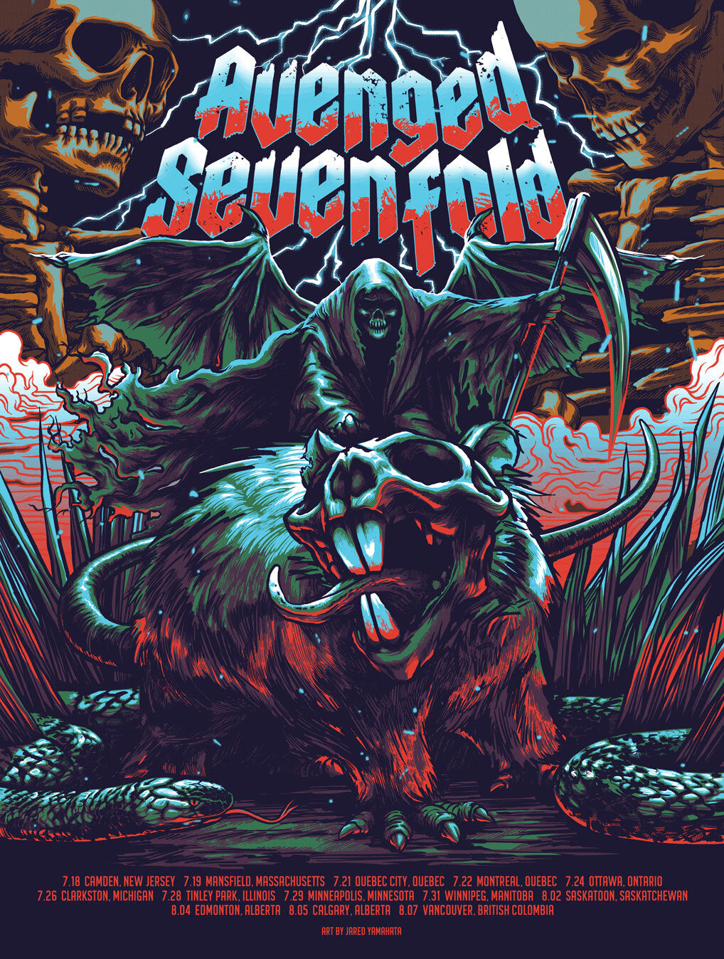 AVENGED SEVENFOLD 2023 LEG BLUE VARIANT AP – Invisible