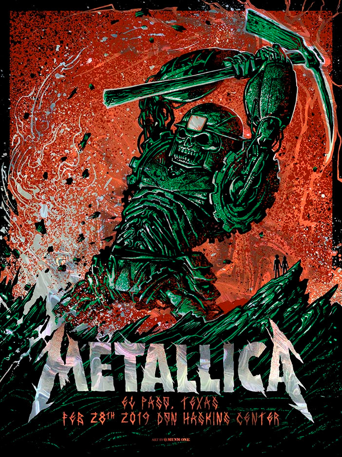 Metallica El Paso Swirl Foil Variant AP