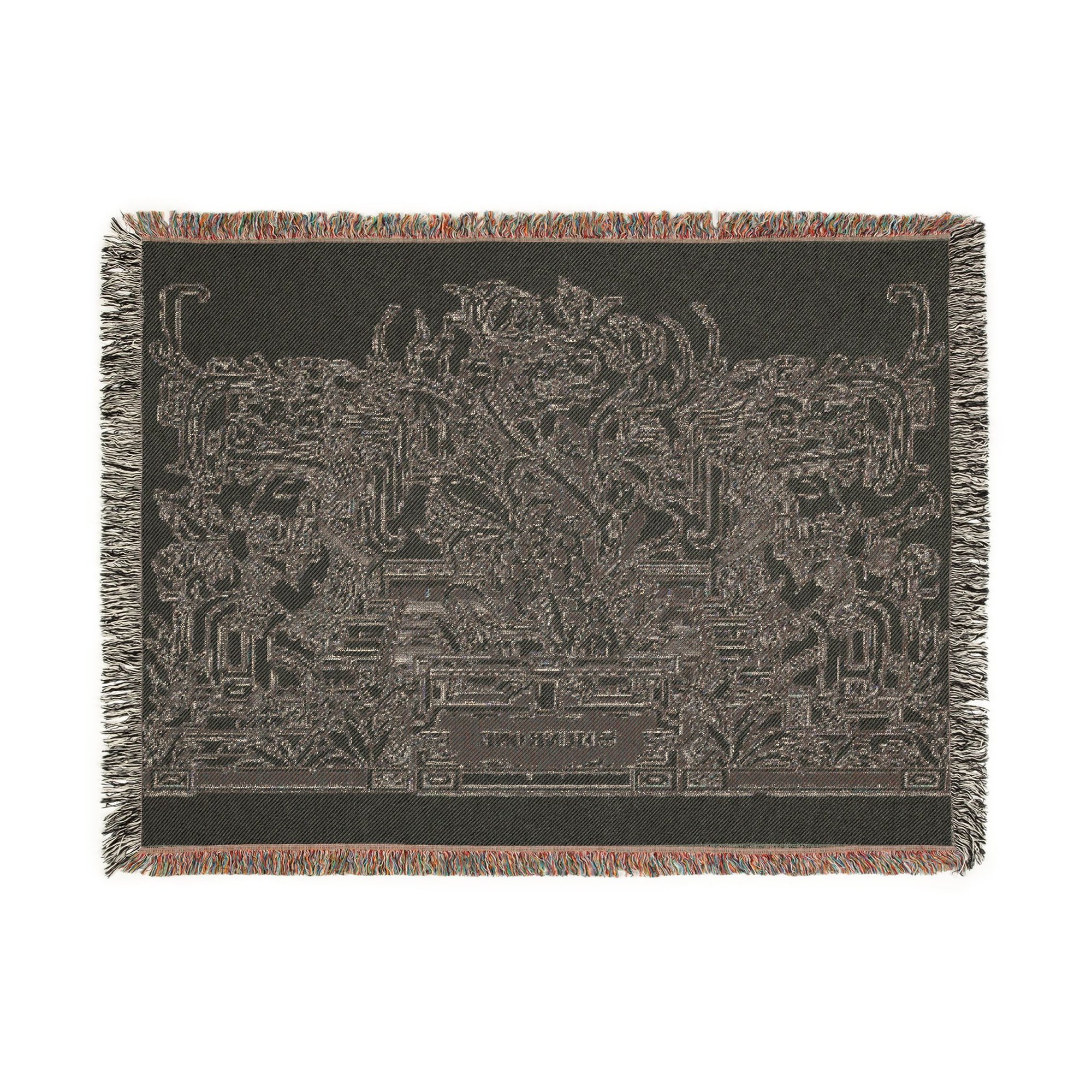 Temple Outlines Woven Blanket