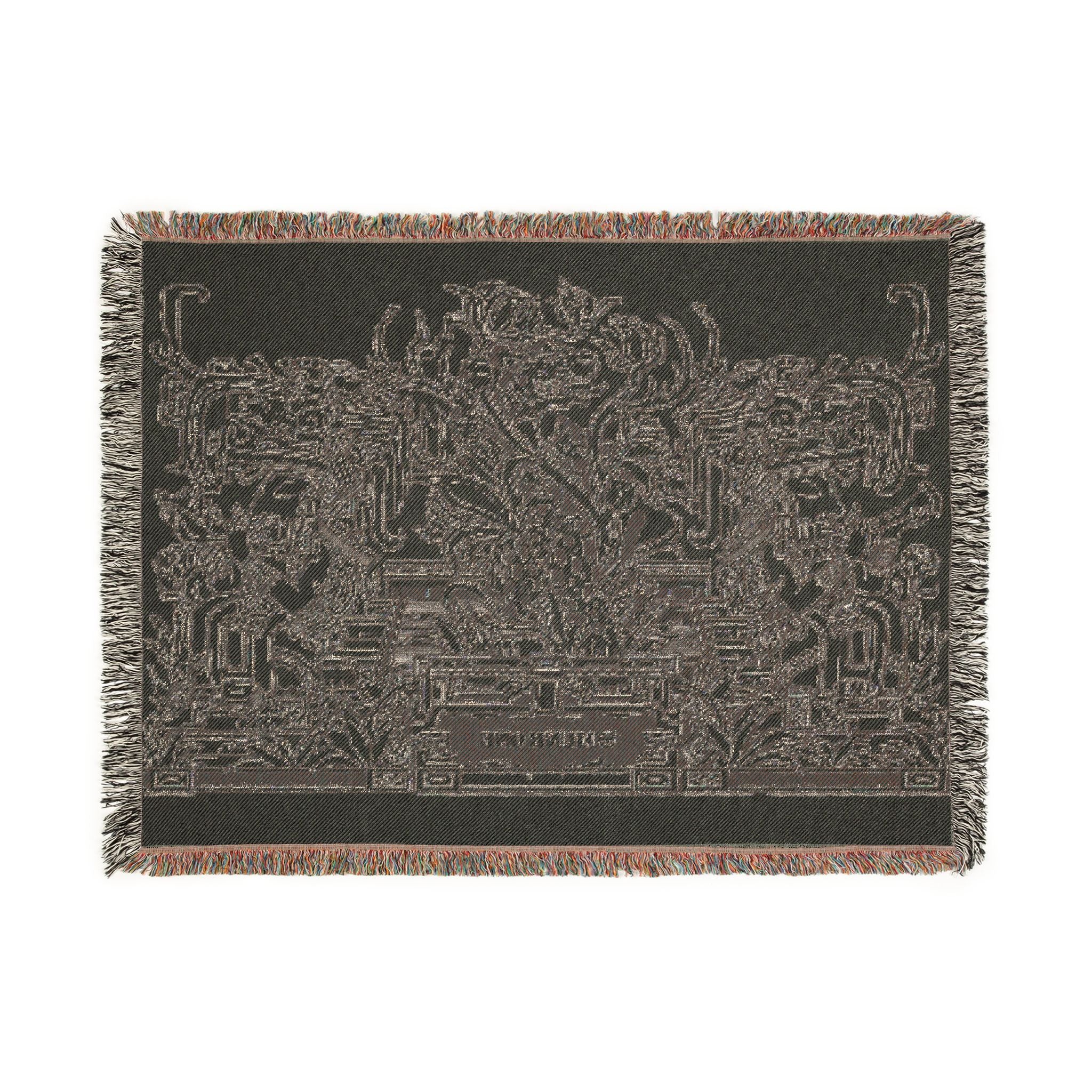 Temple Outlines Woven Blanket