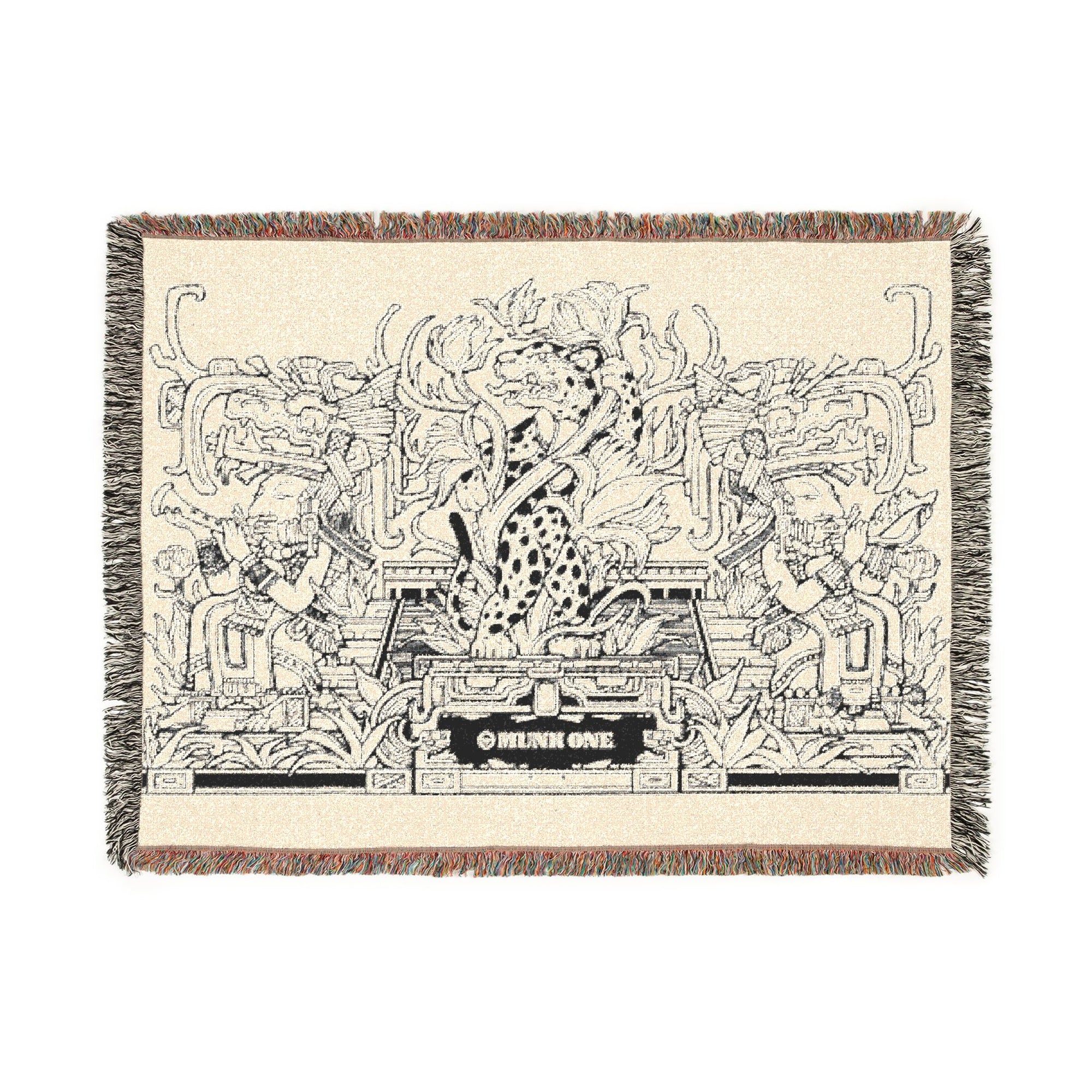 Temple Outlines Woven Blanket