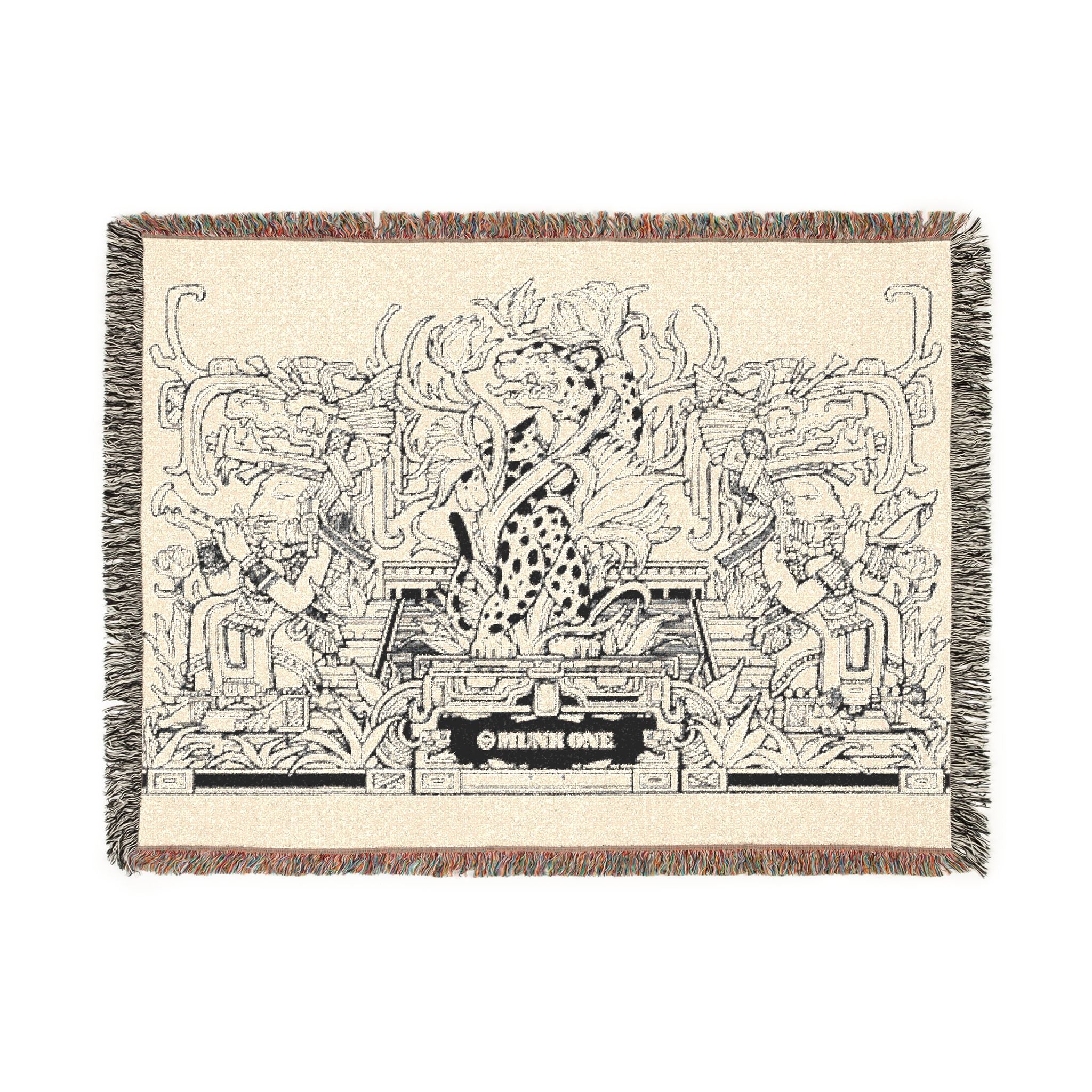 Temple Outlines Woven Blanket