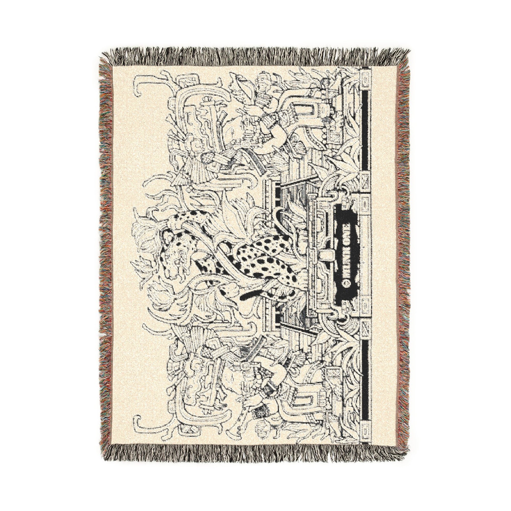 Temple Outlines Woven Blanket