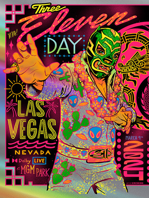 311 DAY LAS VEGAS MUNK ONE SIDE ON RAINBOW FOIL AP