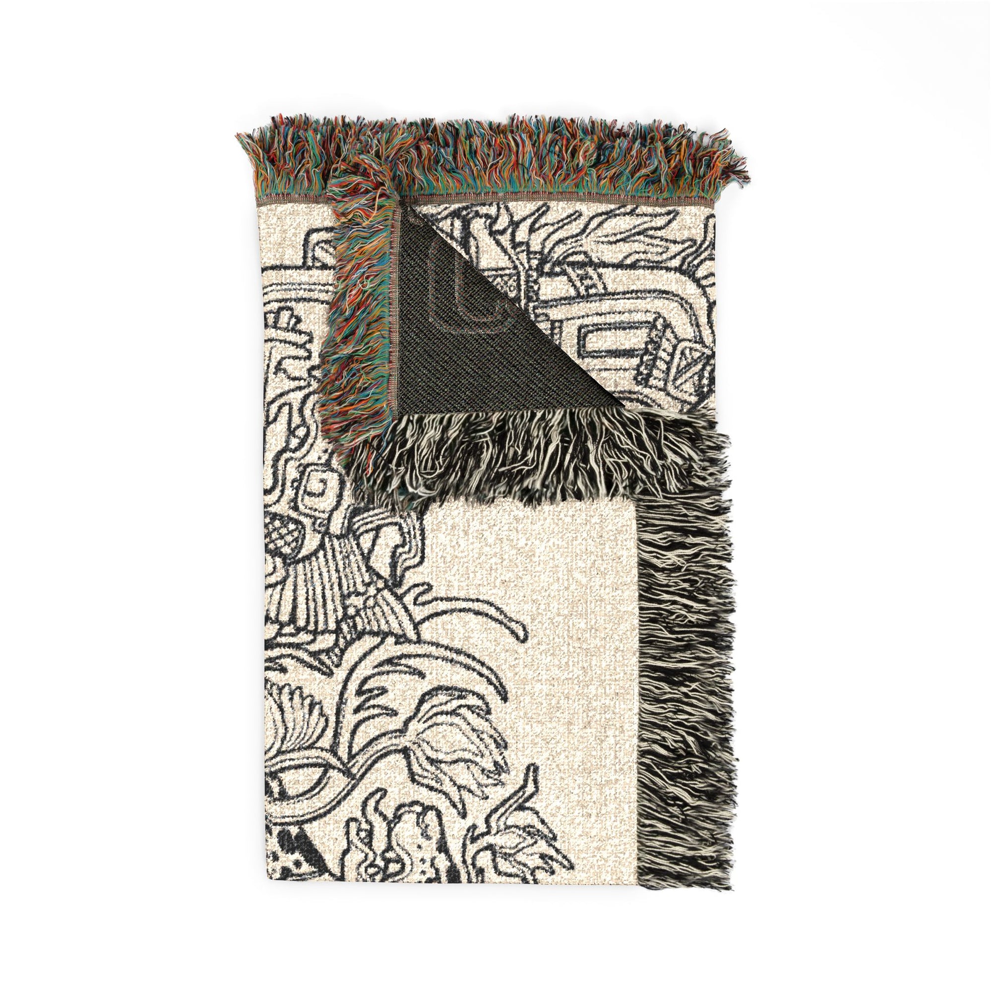 Temple Outlines Woven Blanket