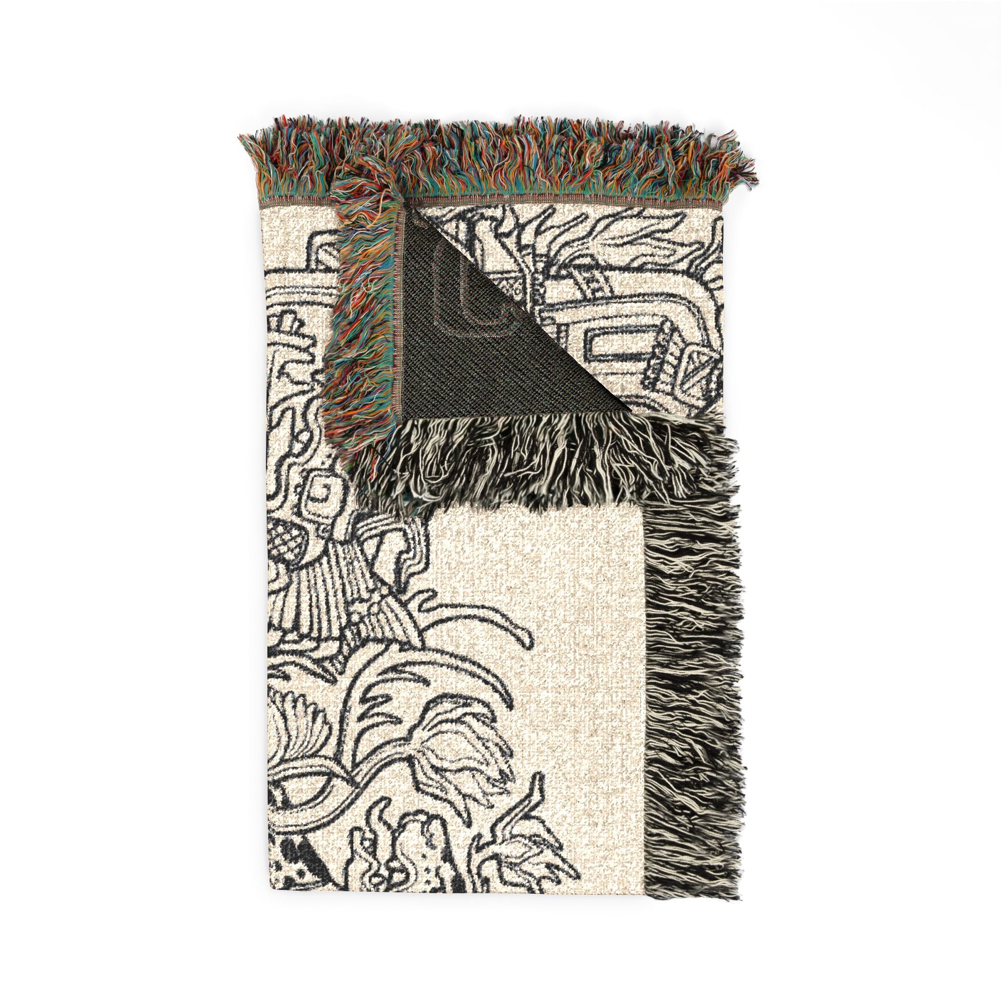 Temple Outlines Woven Blanket
