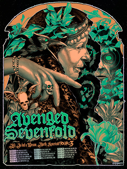 AVENGED SEVENFOLD MULTI DATE GREEN VARIANT RAINBOW FOIL AP