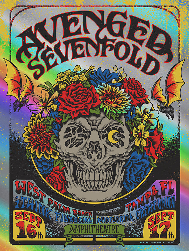 AVENGED SEVENFOLD FLORIDA RAINBOW FOIL AP