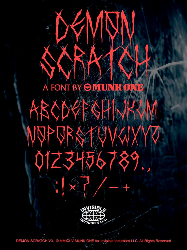 Demon Scratch Font