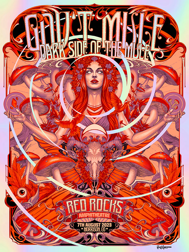 GOV'T MULE RED ROCKS RED VARIANT RAINBOW FOIL AP