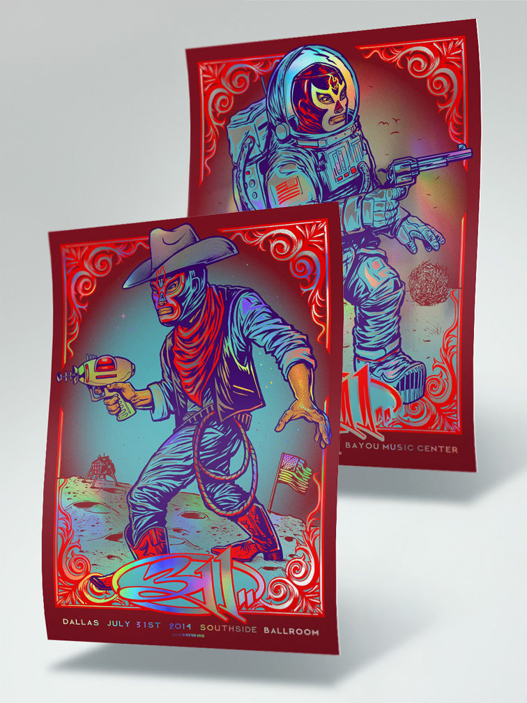 311 DALLAS & HOUSTON AP SET RAINBOW FOIL