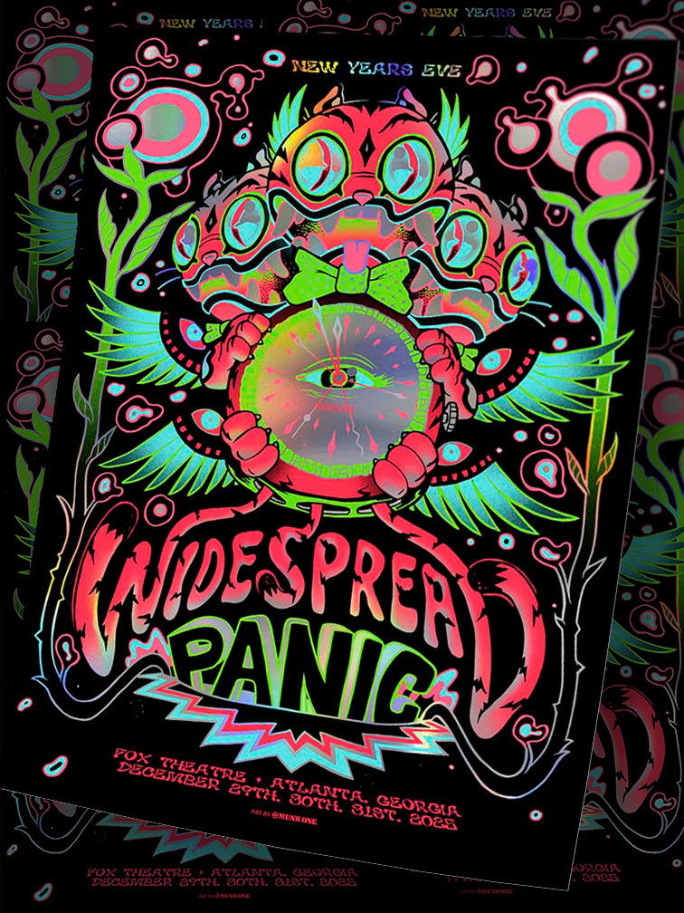 WIDESPREAD PANIC NYE ATLANTA RAINBOW FOIL AP