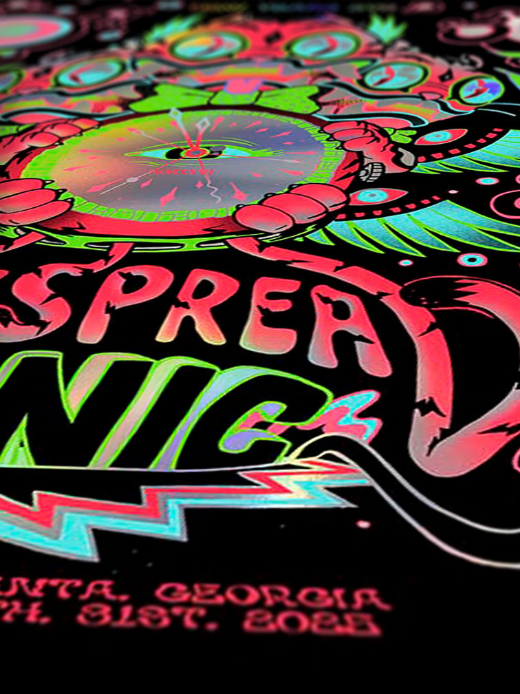 WIDESPREAD PANIC NYE ATLANTA RAINBOW FOIL AP