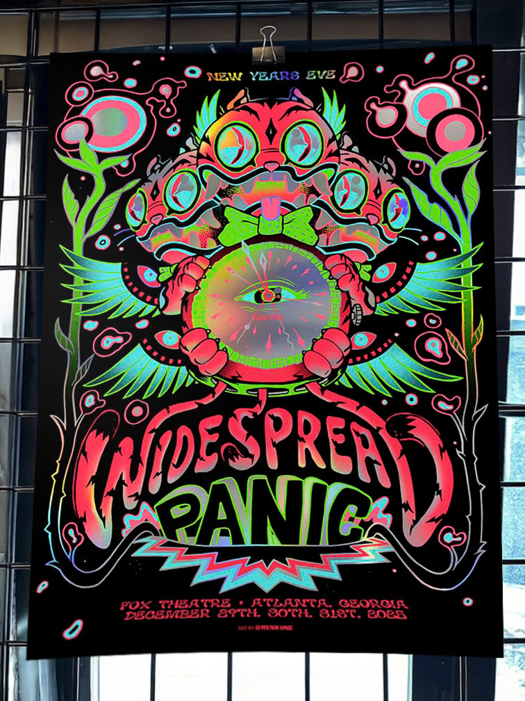 WIDESPREAD PANIC NYE ATLANTA RAINBOW FOIL AP
