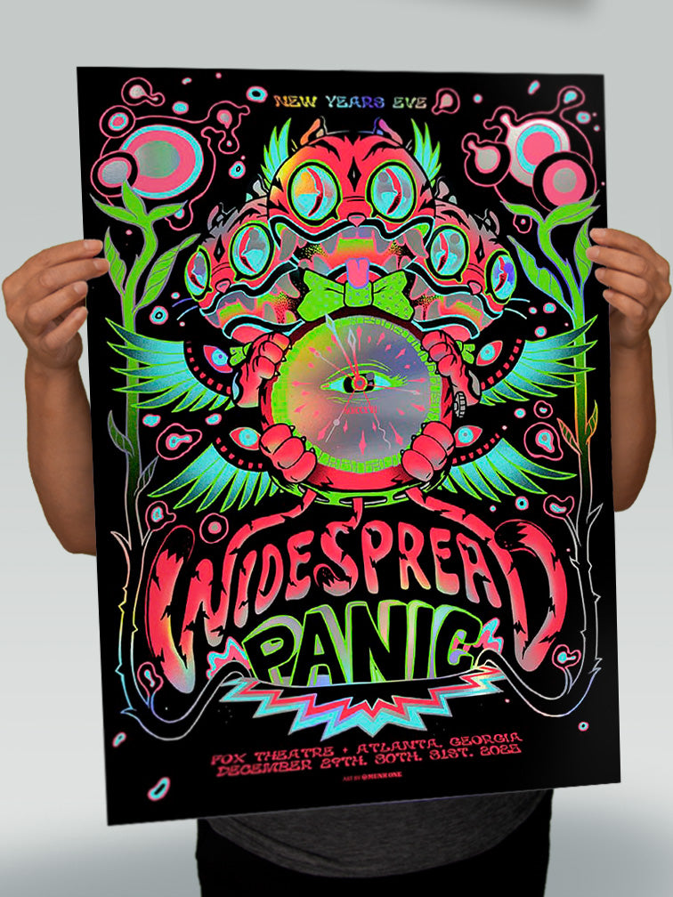 WIDESPREAD PANIC NYE ATLANTA RAINBOW FOIL AP