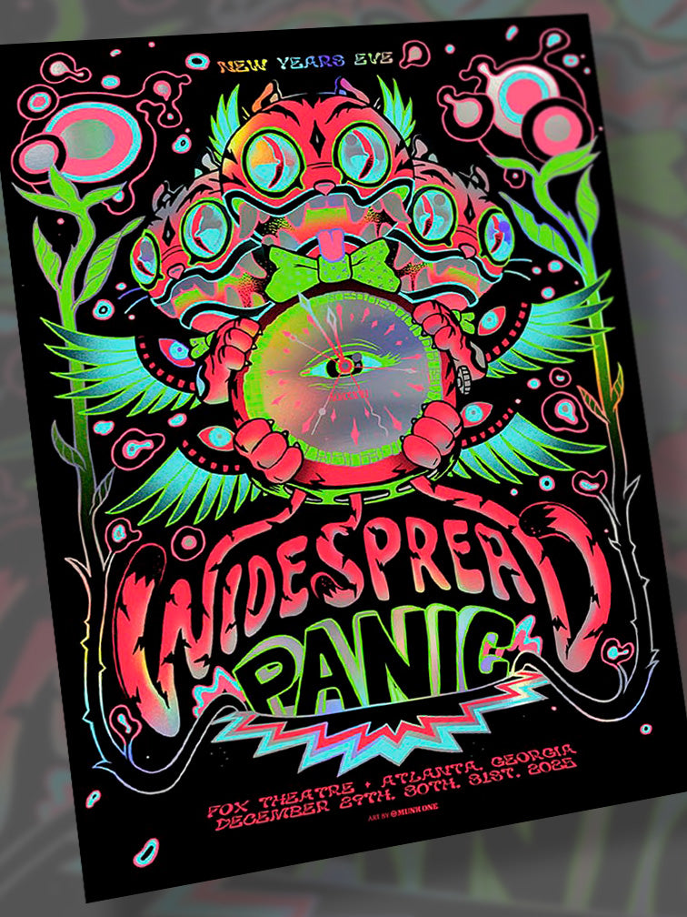WIDESPREAD PANIC NYE ATLANTA RAINBOW FOIL AP