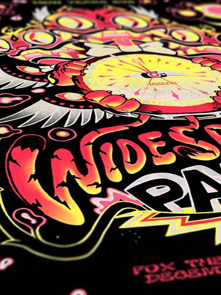 WIDESPREAD PANIC NYE ATLANTA WHITE SWIRL FOIL VARIANT AP