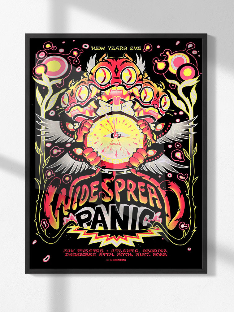 WIDESPREAD PANIC NYE ATLANTA WHITE SWIRL FOIL VARIANT AP