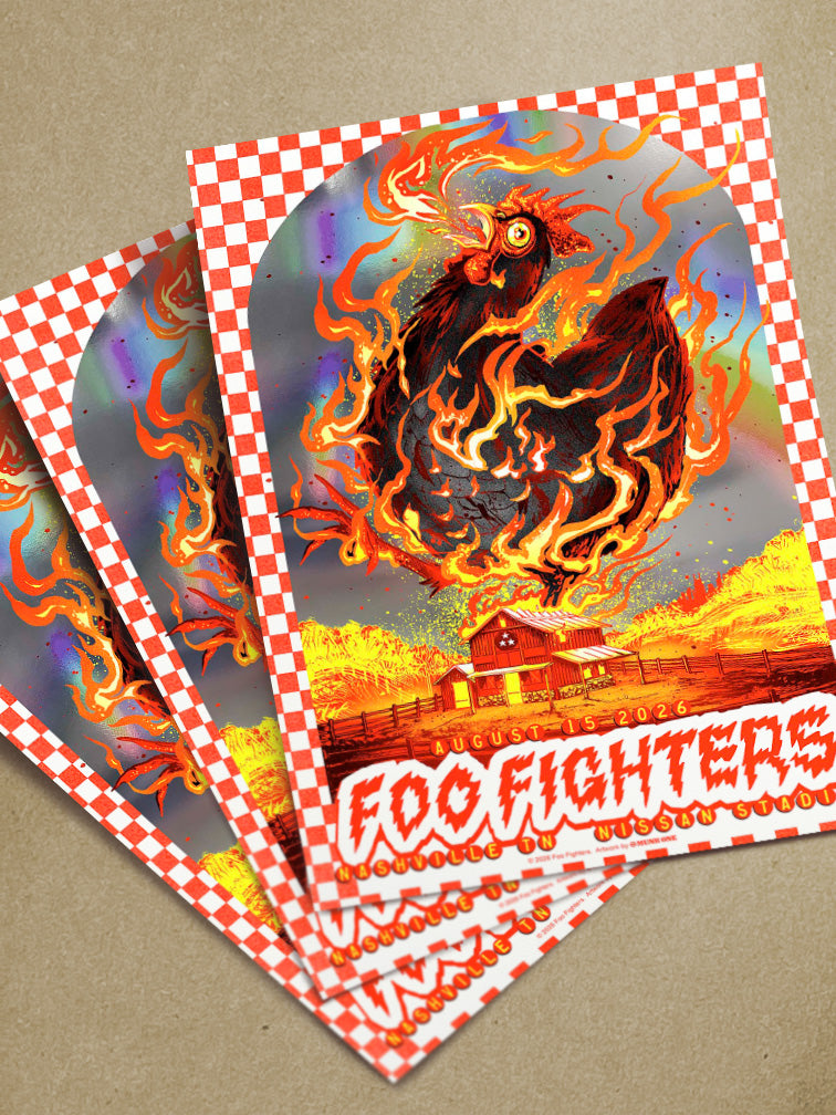 FOO FIGHTERS NASHVILLE AP RAINBOW FOIL