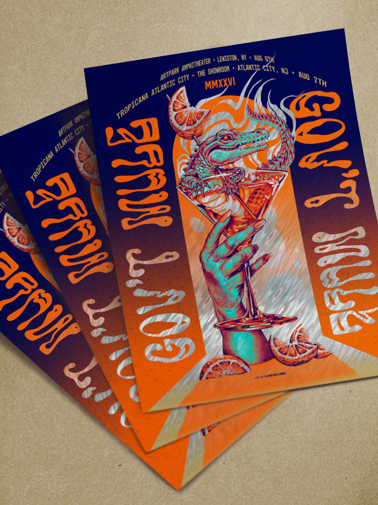 GOV'T MULE ATLANTIC CITY ORANGE AP MOON LAVA FOIL