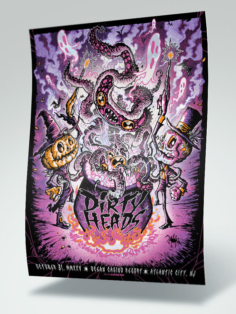 DIRTY HEADS ATLANTIC CITY AP WHITE SWIRL FOIL VARIANT