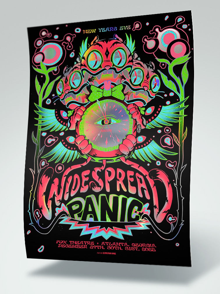 WIDESPREAD PANIC NYE ATLANTA RAINBOW FOIL AP