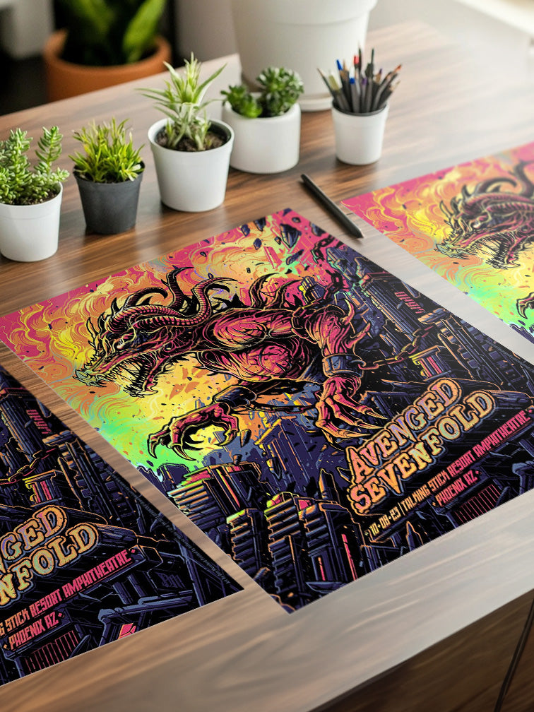 AVENGED SEVENFOLD PHOENIX VARIANT RAINBOW FOIL AP