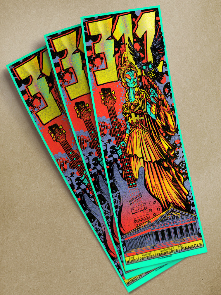 311 NASHVILLE AP VARIANT GLOW IN THE DARK RAINBOW FOIL