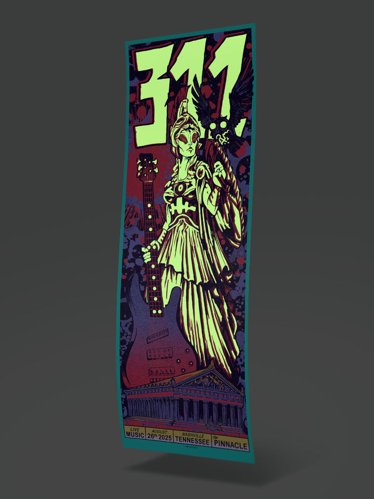 311 NASHVILLE AP VARIANT GLOW IN THE DARK RAINBOW FOIL