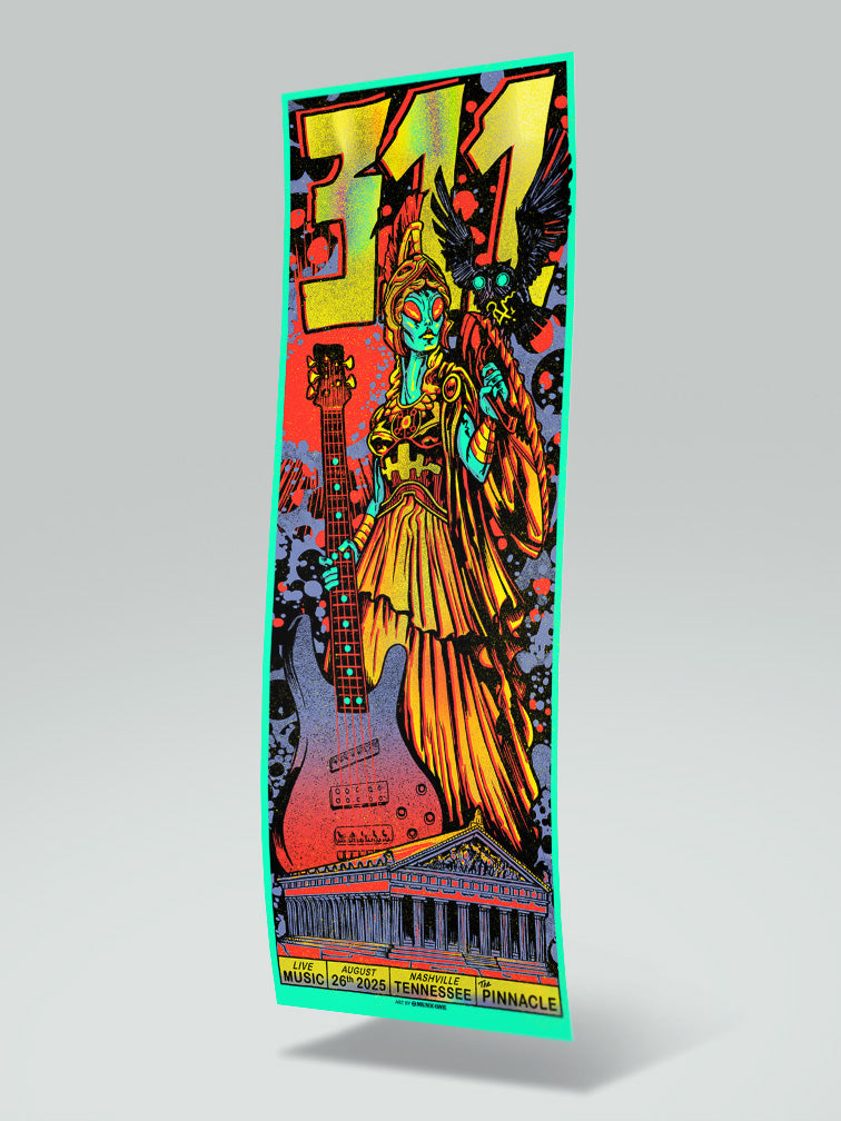 311 NASHVILLE AP VARIANT GLOW IN THE DARK RAINBOW FOIL