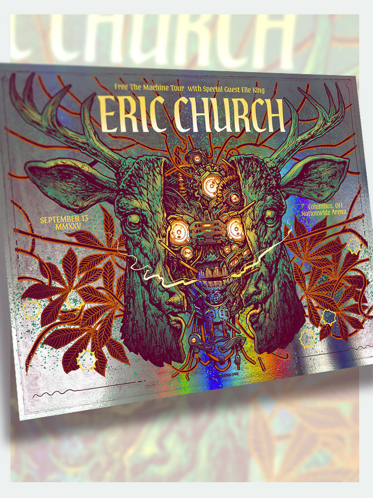 ERIC CHURCH COLUMBUS VARIANT AP RAINBOW FOIL