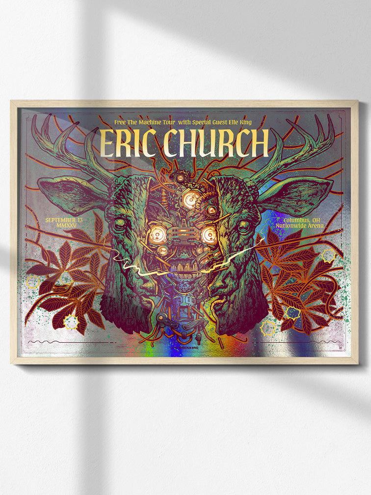 ERIC CHURCH COLUMBUS VARIANT AP RAINBOW FOIL