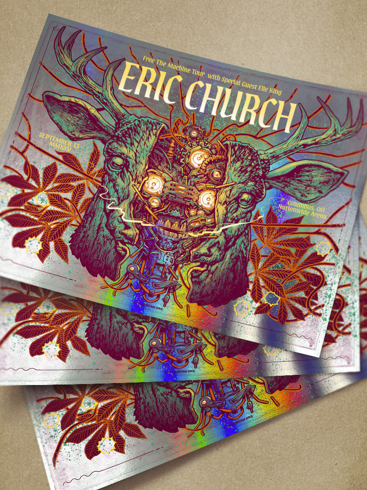 ERIC CHURCH COLUMBUS VARIANT AP RAINBOW FOIL