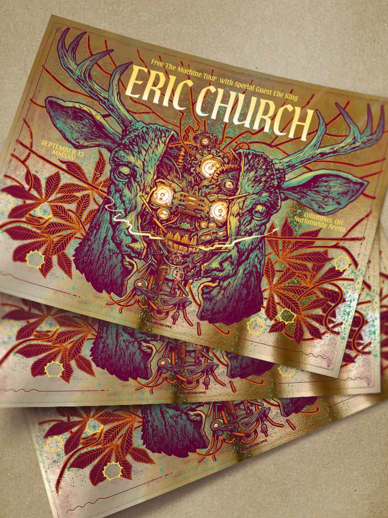 ERIC CHURCH COLUMBUS VARIANT AP GOLD FOIL