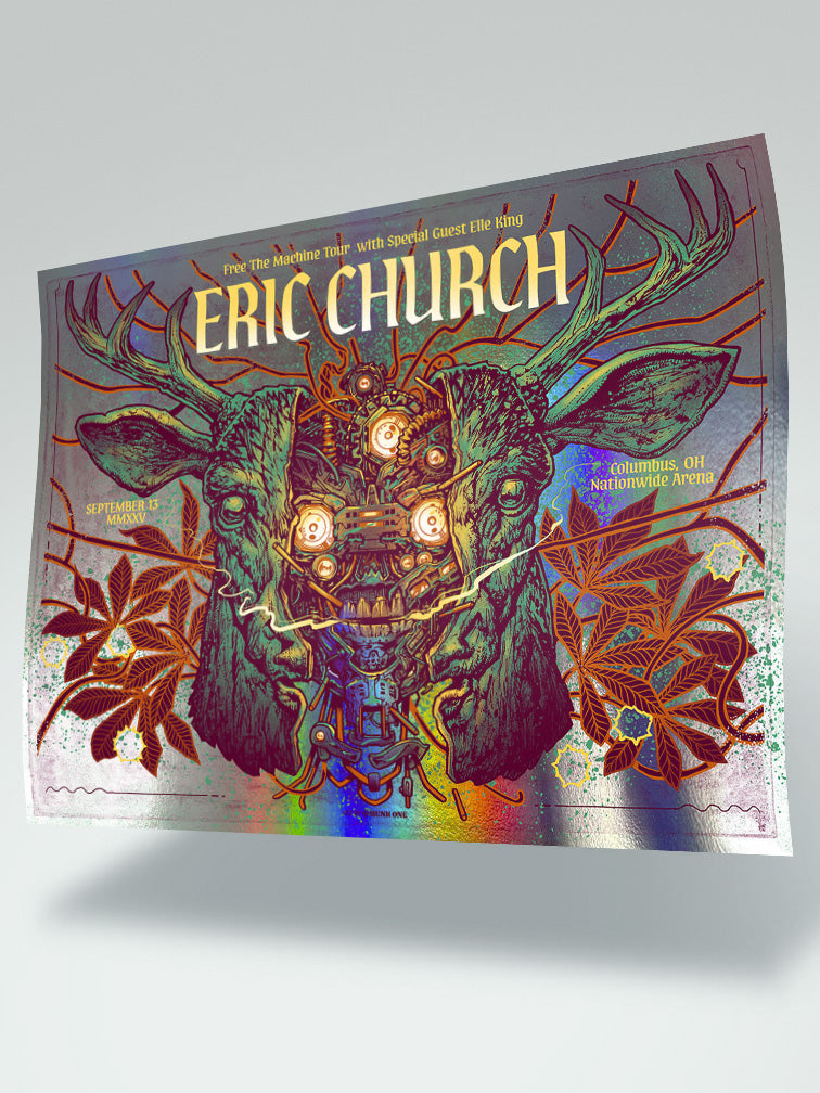 ERIC CHURCH COLUMBUS VARIANT AP RAINBOW FOIL