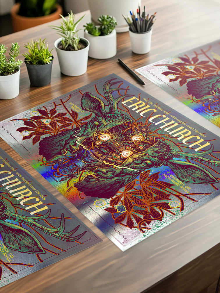 ERIC CHURCH COLUMBUS VARIANT AP RAINBOW FOIL