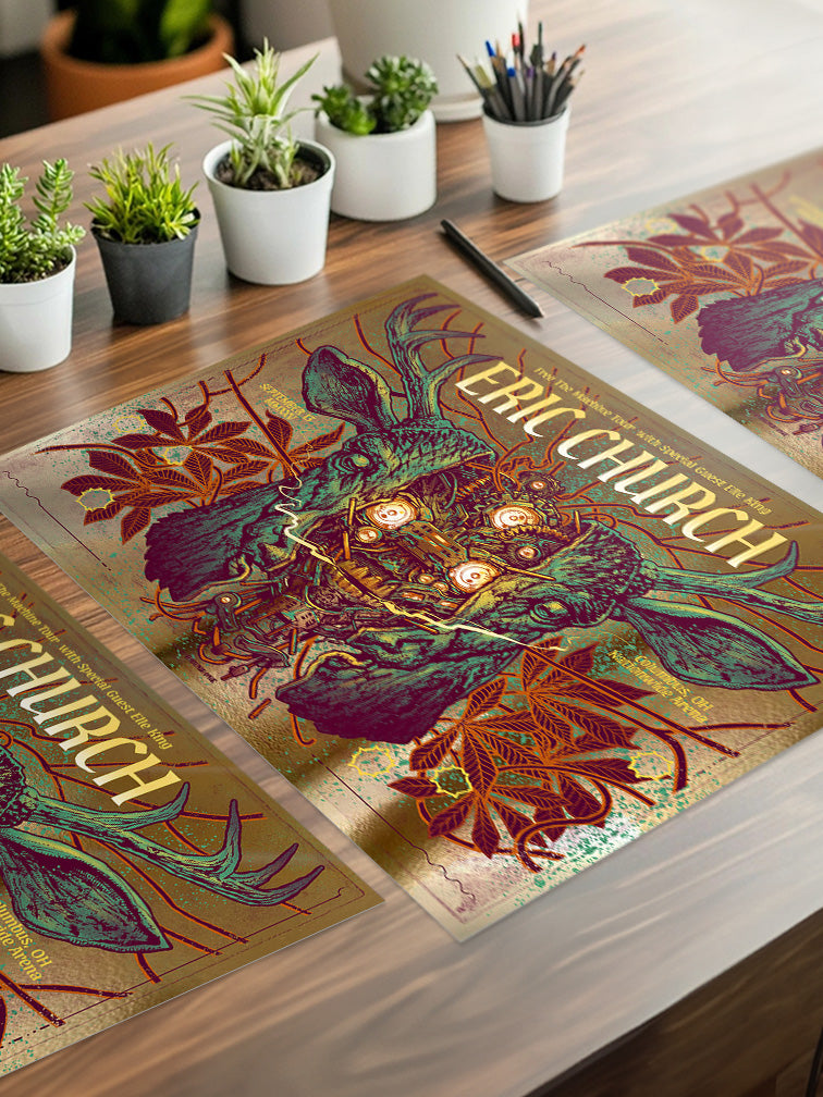 ERIC CHURCH COLUMBUS VARIANT AP GOLD FOIL