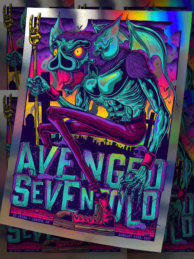 Avenged Sevenfold 2017 LONDON N2 FOIL