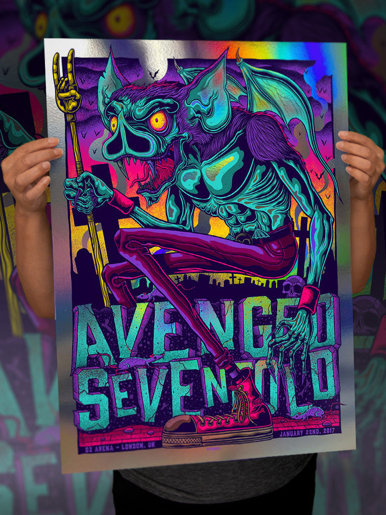 Avenged Sevenfold 2017 LONDON N2 FOIL
