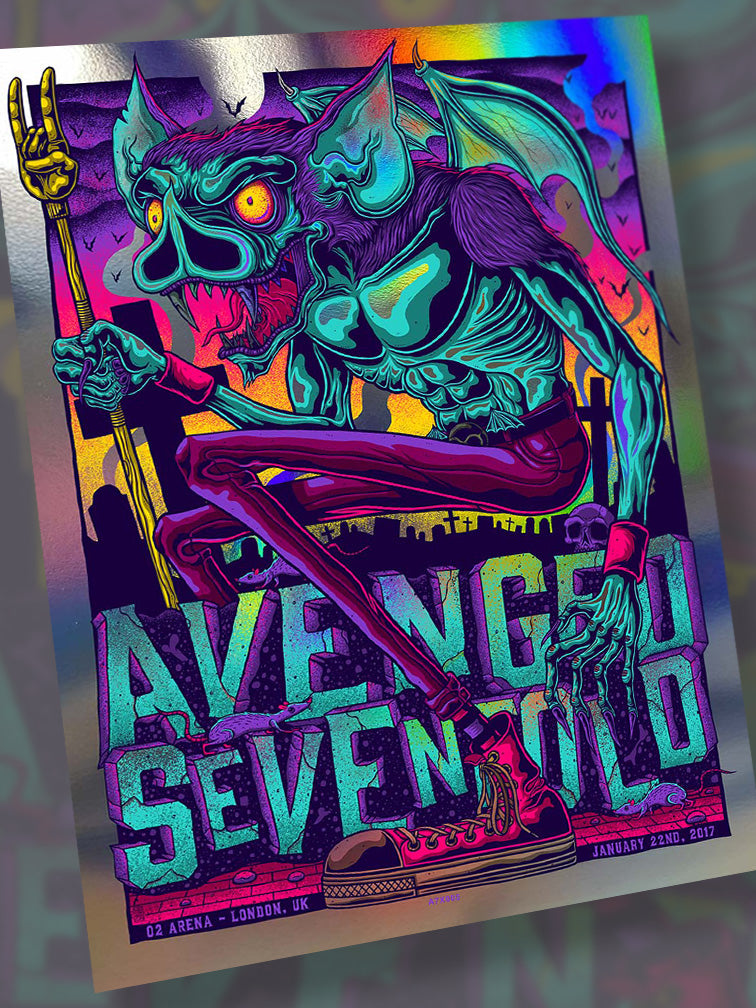 Avenged Sevenfold 2017 LONDON N2 FOIL