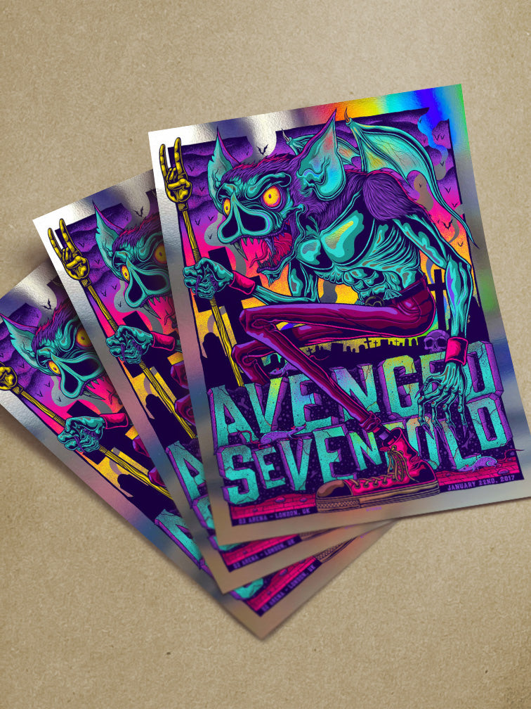 Avenged Sevenfold 2017 LONDON N2 FOIL