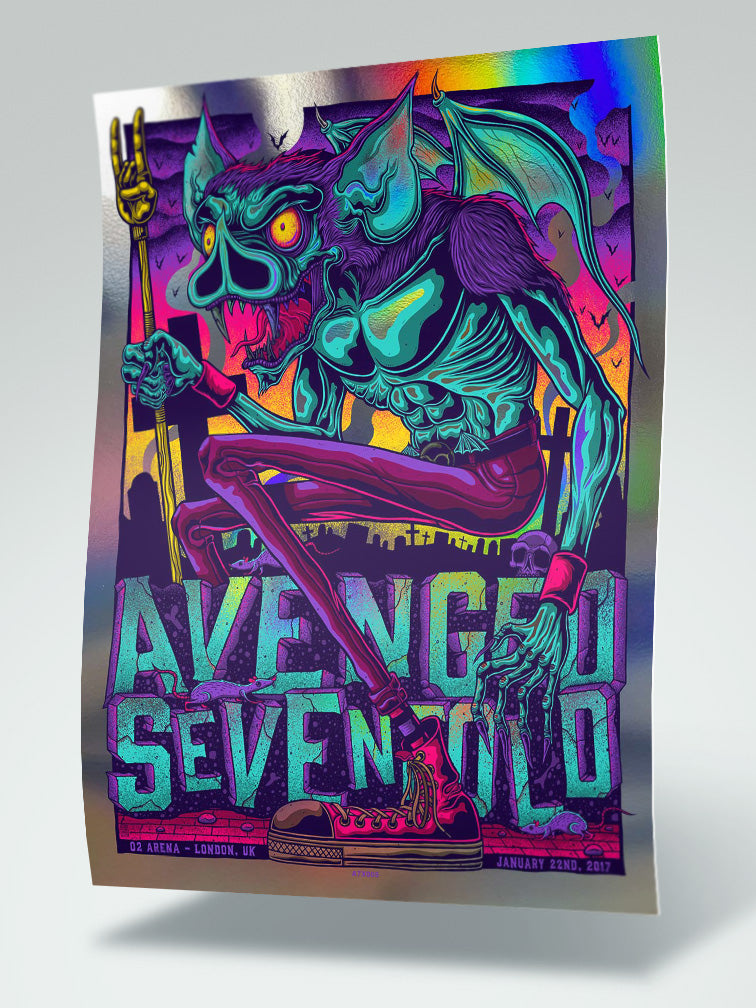 Avenged Sevenfold 2017 LONDON N2 FOIL