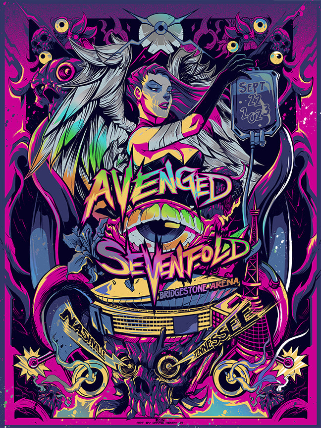 AVENGED SEVENFOLD NASHVILLE VARIANT RAINBOW FOIL AP