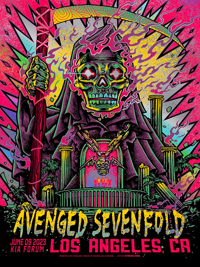 AVENGED SEVENFOLD AP RAINBOW FOIL