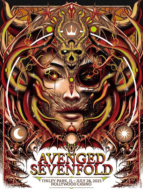 AVENGED SEVENFOLD TINLEY PARK RED VARIANT AP