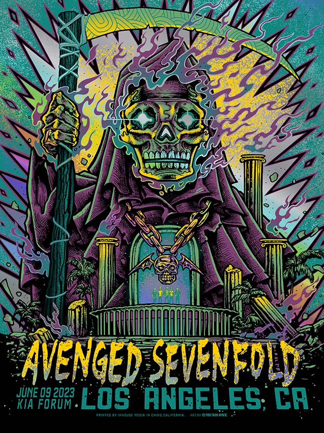 AVENGED SEVENFOLD BLUE VARIANT RAINBOW FOIL AP