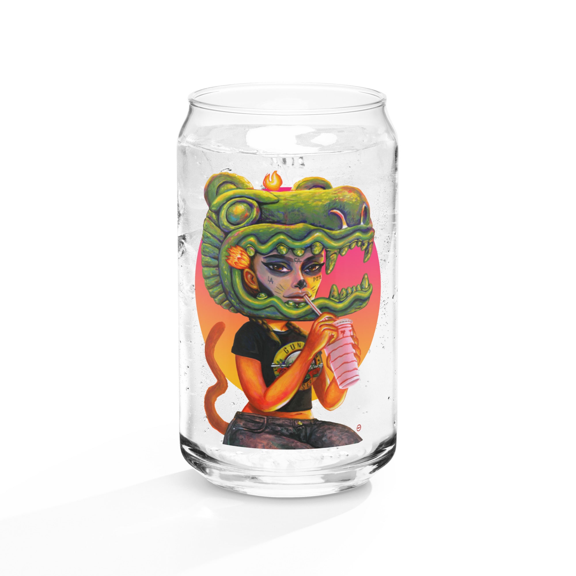 L.A. LIONESS Can-shaped glass