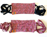 Face Masks with Pockets & Fabric Ties - Set of 2