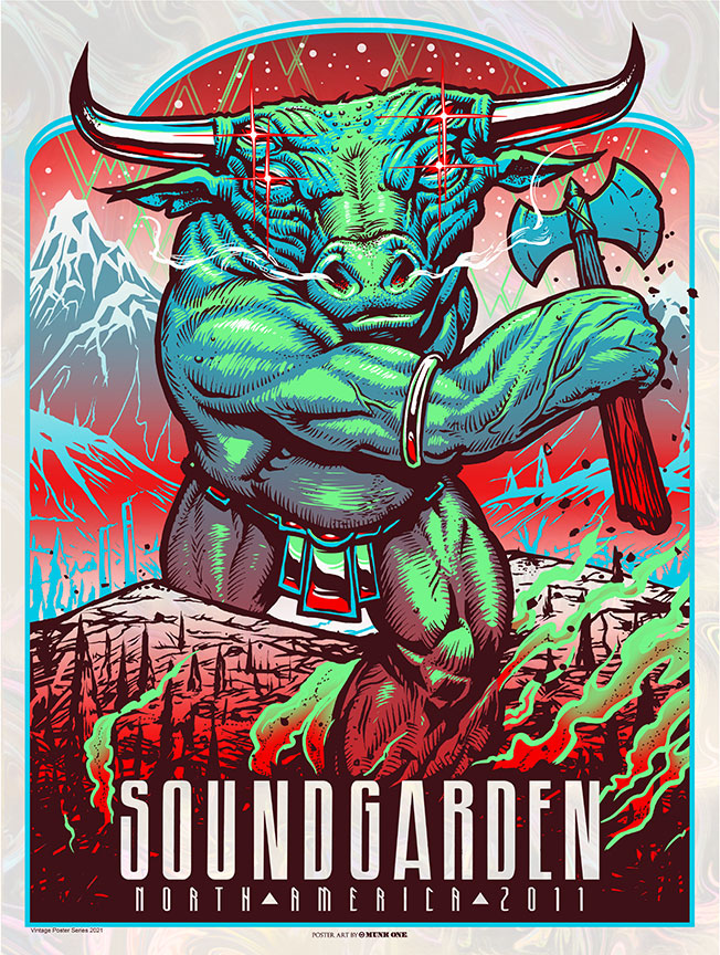 Soundgarden 2011 Vintage Reprint AP