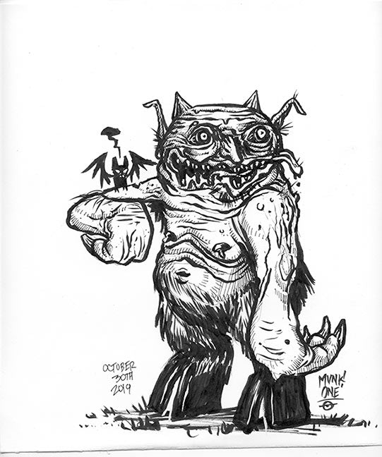 Inktober Troll